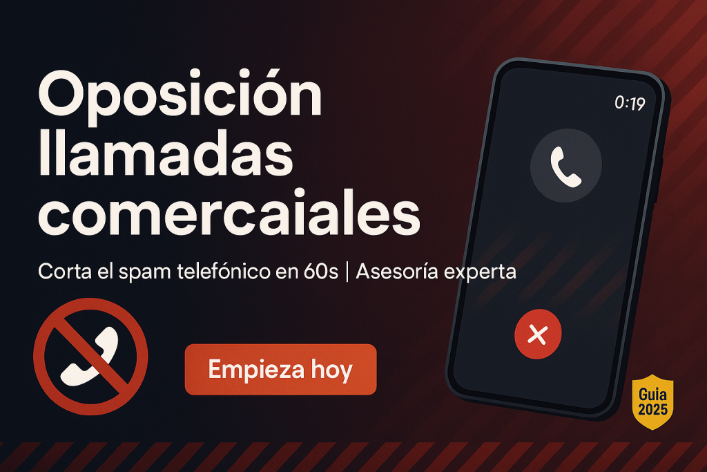 Oposición llamadas comerciales guía 2025